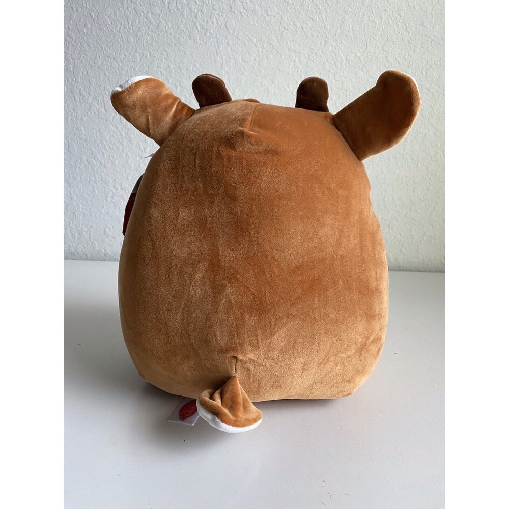 Squishmallows Rudolph The Red Nosed Reindeer 12” Christmas Plush 2021 Brown Red - Picture 5 of 8